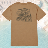 The Springs Resort Iconic Bridge/Bathhouse Bamboo Tee (Coyote)