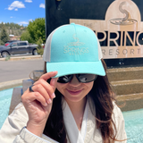 The Springs Resort Trucker Hat (Aqua)